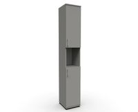 SZAFKA REGAŁ SŁUPEK ŁAZIENKOWY STOJĄCY G30 2D 182 / 30 SZARY