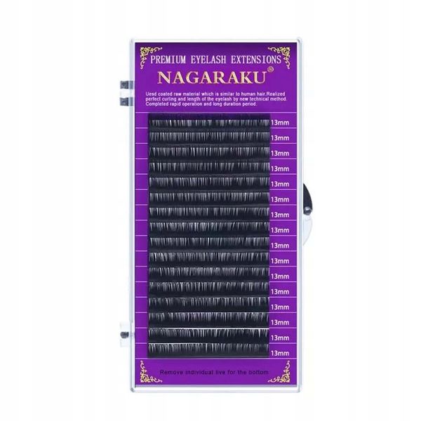 Rzęsy Nagaraku Mink C 0,07 11 mm 16 pasków czarne zdjęcie 1