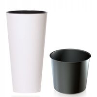 Doniczka Tubus slim DTUS400 40x76 - Biała mat