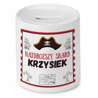 Skarbonka 330 Ml Dla Krzyśka Syna Dziecka Prezent Z Nadrukiem Ze Zdjęciem