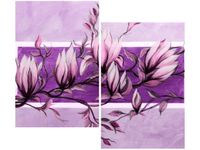 OBRAZ FIOLETOWY KWIAT MAGNOLII