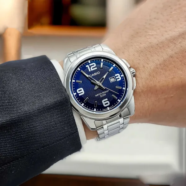 ZEGAREK MĘSKI CASIO MTP-1314D 2AV (zd024a) + BOX zdjęcie 7