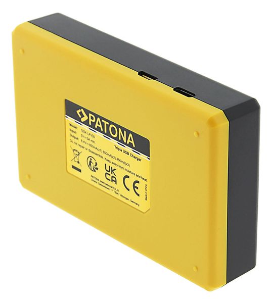 Patona potrójna ładowarka do akumulatorów Canon LP-E6 zdjęcie 3
