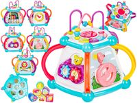 Multikostka Kostka Bryła Piramida Edukacyjna Sensoryczna zabawka dla malucha 7w1