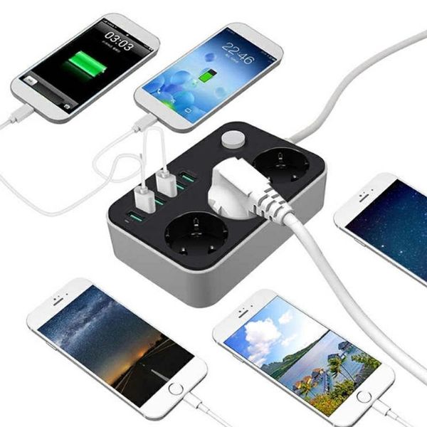 ND32_K907D K907D LISTWA PRZEDŁUŻACZ SIECIOWY 6xUSB zdjęcie 3