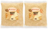 ZESTAW SEZAM BIAŁY ŁUSKANY 2x1kg SEZAM ZIARNO DOSKONAŁY WYSOKA JAKOŚĆ