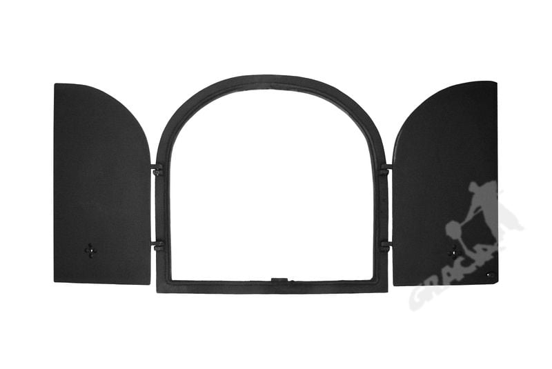 DRZWI B01 - 52X56 CM + TERMOMETR 0-250°C ŻELIWNE DO WĘDZARNI CHLEBOWE zdjęcie 2