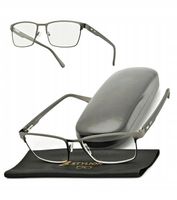 MĘSKIE okulary PLUSY do CZYTANIA Oprawki Korekcyjne METALOWE z