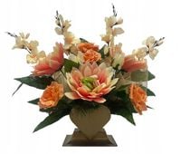 Stroik Serduszko Serce Pomnik Grób Bukiet Łosośowy