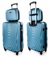 ZESTAW 2w1 ŚREDNIA WALIZKA XL PODRÓŻNA + KUFEREK