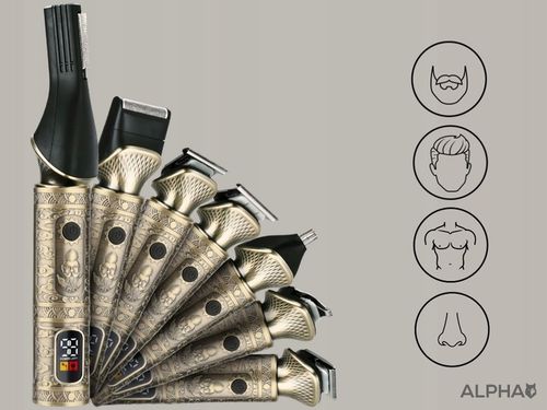 Maszynka Do Strzyżenia Włosów, Brody 7W1 - Trymer Do Nosa + Golarka na Arena.pl