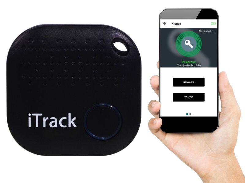iTrack2 lokalizator kluczy Bluetooth GPS czarny zdjęcie 1