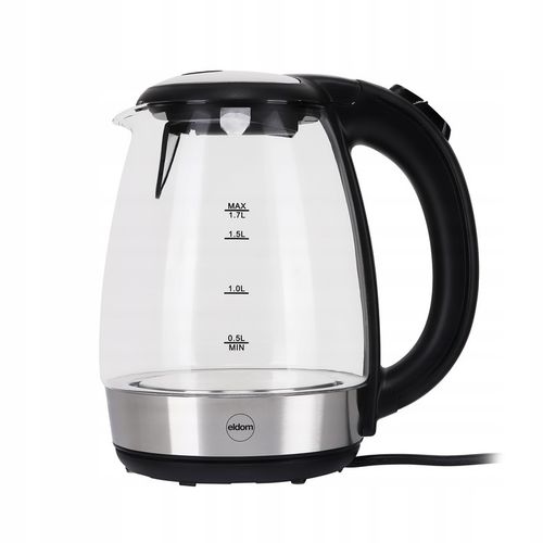 CZAJNIK ELEKTRYCZNY BEZPRZEWODOWY SZKLANY C415 ELDOM 2200 W 1,7 l na Arena.pl