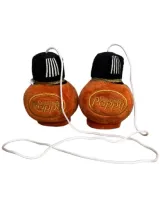 PLUSZOWA ZAWIESZKA POPPY IMITUJĄCA KSZTAŁT BUTELECZKI 8 CM - BRĄZOWA