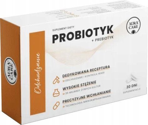 Aura Care Odchudzanie Probiotyk + Prebiotyk 35 mld CFU 30 kapsułek na Arena.pl
