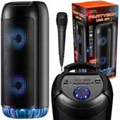 GŁOŚNIK BEZPRZEWODOWY BLUETOOTH BOOMBOX NAGŁOŚNIIENIOWY SYSTEM MOBILNY MP3