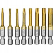 Zestaw bitów Torx TX8-TX40 50 mm 1/4" 8 szt. Falon-Tech