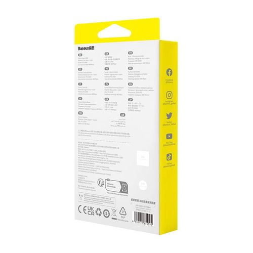 kabel usb-c do usb-c baseus tungsten gold, 100w, 1m (niebieski) na Arena.pl