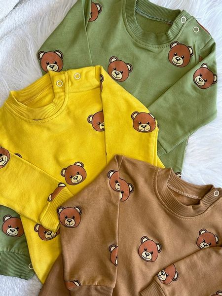 Ubranka niemowlęce Dziewczynka Chłopiec Pajacyk w misie Bawełna Wyprawka 74 zdjęcie 5