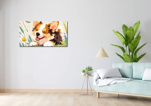 Obraz 100x50cm Beztroski Corgi na Arena.pl