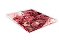 SZKLANA DESKA KUCHENNA 25x25 433e Różowa orchidea