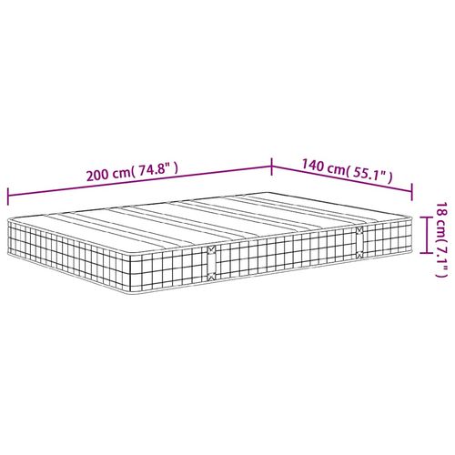 Materac bonellowy, twardość średnia, 140x200 cm na Arena.pl