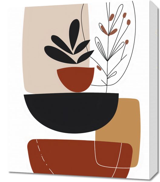 Obraz 50x60cm Botaniczna Abstrakcja zdjęcie 1