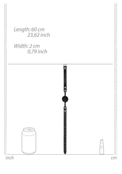 Silicone Ball Gag - With Adjustable Bonded Leather Straps zdjęcie 4