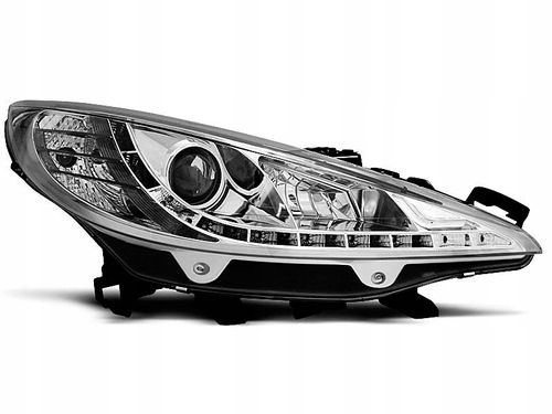 LAMPY REFLEKTORY DO PEUGEOT 207 OD 2006 DO 2012 DAYLIGHT CHROME na Arena.pl