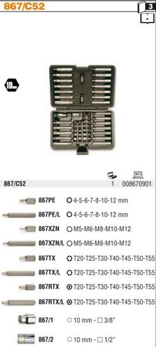 ZESTAW KOMPLET KOŃCÓWKI BITY 52 SZTUK 867 BETA HIT na Arena.pl