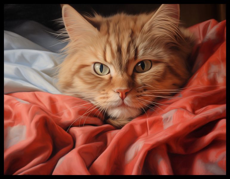 Plakat 65x50cm Mruczący Spokój zdjęcie 2