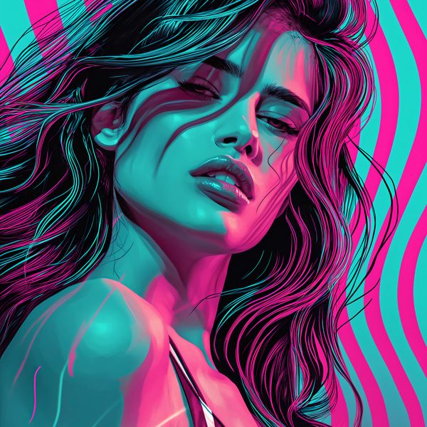 Plakat 40x40cm Neonowy Wzrok zdjęcie 1