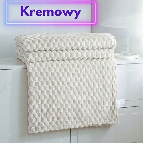 CIEPŁY KOC 160x200 WYTŁACZANY MIĘKKI NARZUTA POLAROWY WYBÓR KOLORÓW na Arena.pl
