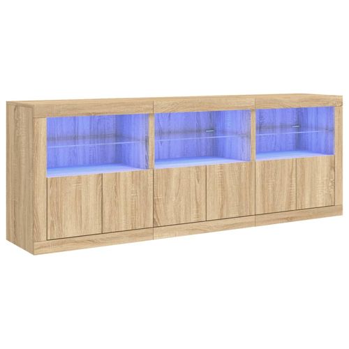 Szafka z oświetleniem LED, dąb sonoma, 181,5x37x67 cm na Arena.pl