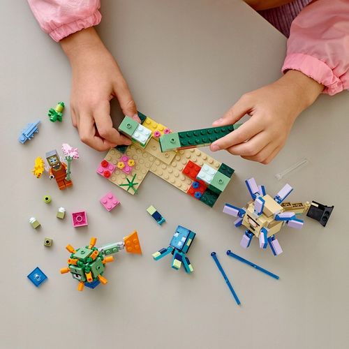 LEGO Minecraft 21180 Walka ze strażnikami na Arena.pl