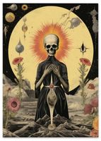 Plakat karty tarota czaszka 30x40 cm