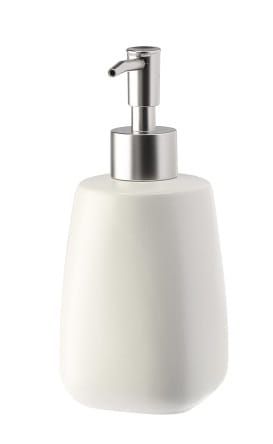 Dozownik ceramiczny do mydła PASTELLO biały matowy 400 ml zdjęcie 1