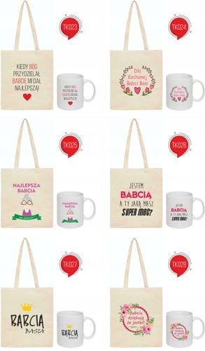 ZESTAW EKO TORBA + KUBEK NAJLEPSZA CIOCIA prezent na Arena.pl