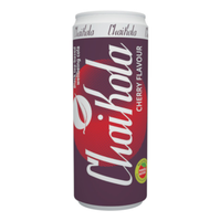 napój gazowany chaikola cherry na bazie herbaty puszka 0,33l