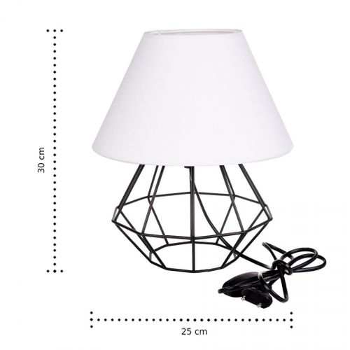 Lampka nocna 1xE27 PATI BLACK/WHITE na Arena.pl