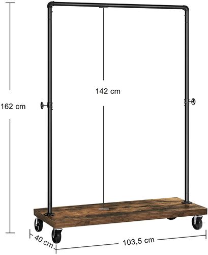 Wieszak na Ubrania na Kółkach - HSR65BX na Arena.pl