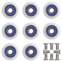 KOMPLET 8x KÓŁKA DO KABINY PRYSZNICOWEJ ROLKA ŁOŻYSKO 20MM ZESTAW