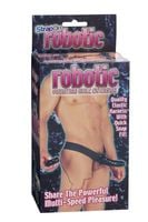 robotic male strap-on black