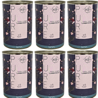 6x Jagnięcina bez dodatków dla psów 400/800g | czyste mięso z podrobami