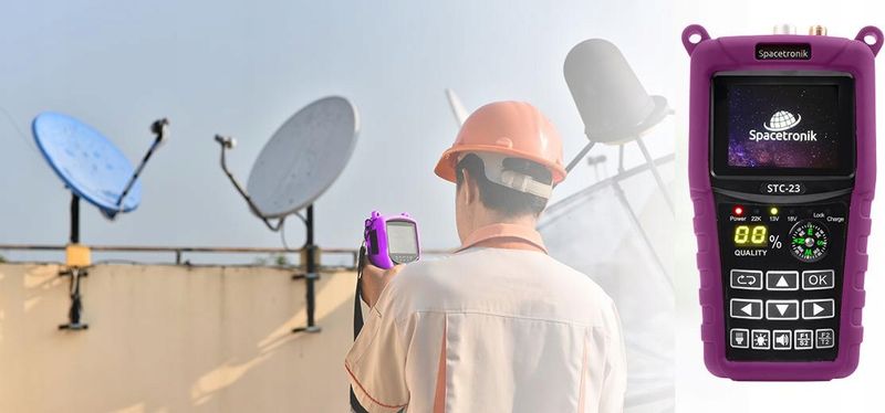 Miernik COMBO DVB-S2 DVB-T DVB-T2 DVB-C Spacetronik Menu PL LED Kompas zdjęcie 15