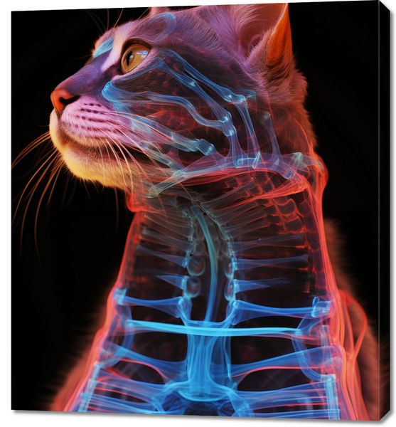 Obraz 90x100cm Anatomia Kota zdjęcie 1
