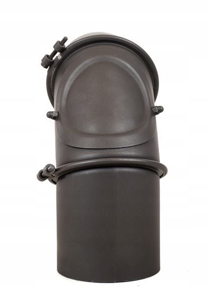 Kolanko 90° regulowane nastawne żaroodporne z rewizją FI 150 do kominka zdjęcie 7