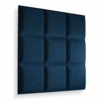 PANEL TAPICEROWANY GRANATOWY WEZGŁOWIE 3D 30cm x 30cm