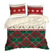 Pościel świąteczna bawełniana komplet AUSTIN 140X200