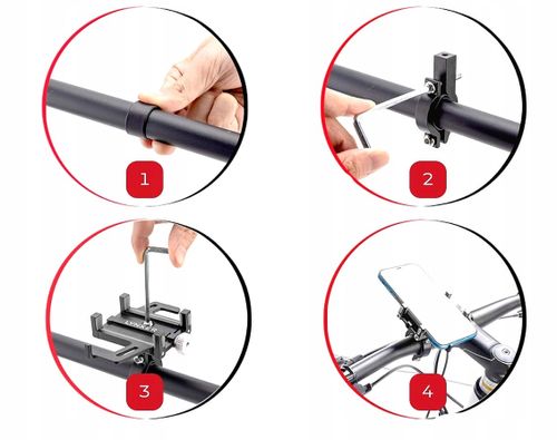 Uchwyt Gub Rowerowy Na Telefon Kierownice Motocykl na Arena.pl